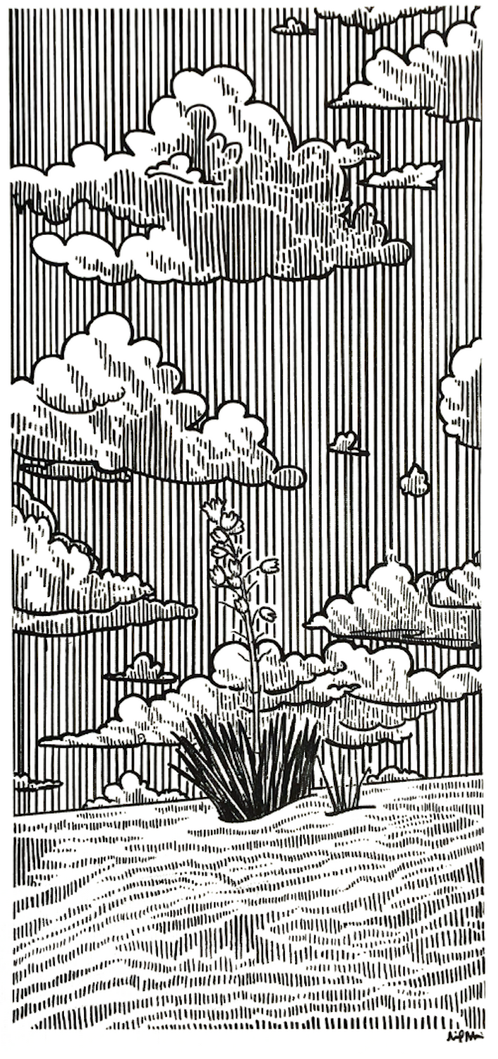 Lapis Room - Mari Mathieu - Original Art "Sky Over White Sands 1"