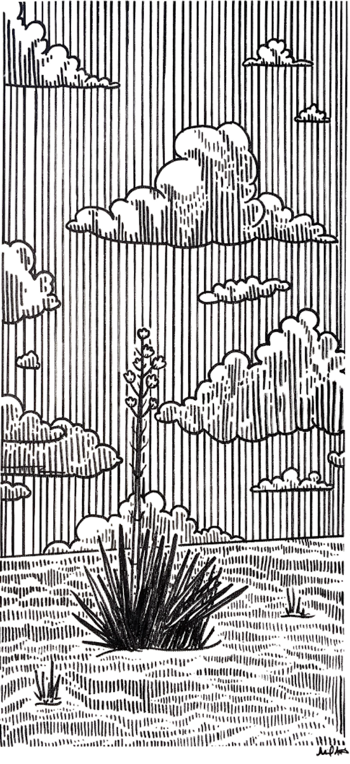 Lapis Room - Mari Mathieu - Original Art "Sky Over White Sands 2"