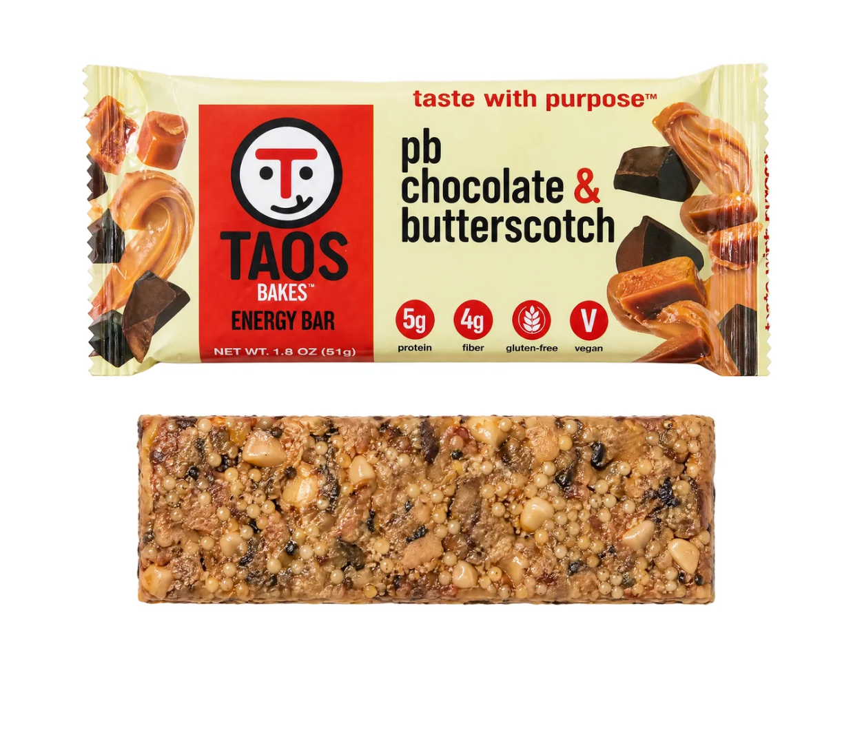 Peanut Butter Chocolate & Butterscotch Energy Bar