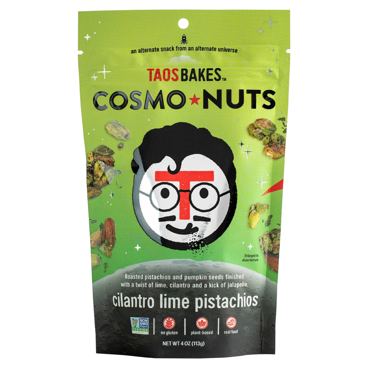 Taos Bakes - Cosmo Nuts Cilantro Lime Pistachios (4 oz)