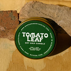 Tomato Leaf Soy Wax Candle Tin 3 oz