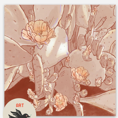 Fenn Fire Studio - Sticker - Peachy Prickly Pear