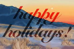Fenn Fire Studio - Postcard - Happy Holidays Landscape