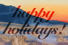 Fenn Fire Studio - Postcard - Happy Holidays Landscape