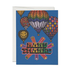 Red Cap Cards - Greeting Card - Hot Air Balloon