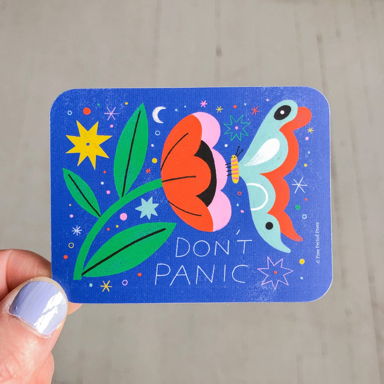 Free Period - Sticker - Don't Panic
