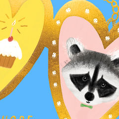 RACCOON PAL - Birthday Card