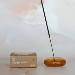 Glass Bubble Incense Holder : Orchid Translucent