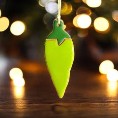 Little Clay Hen - Ornament - Green Chile