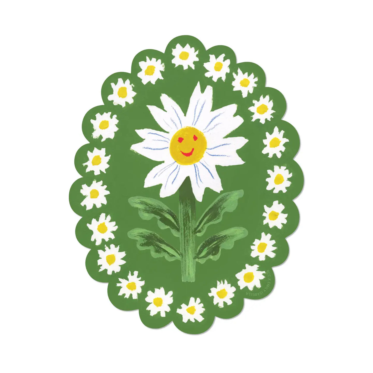 Red Cap Cards - Sticker - Daisy