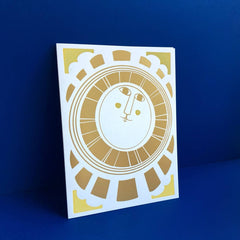 Le Soleil - Foil Letterpress Greeting Card
