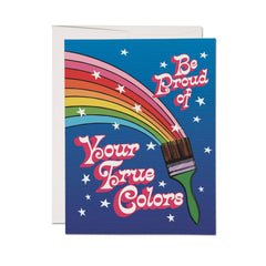Your True Colors greeting card: Single