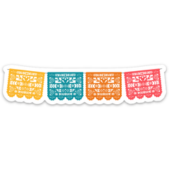 Papel Picado Flag Sticker