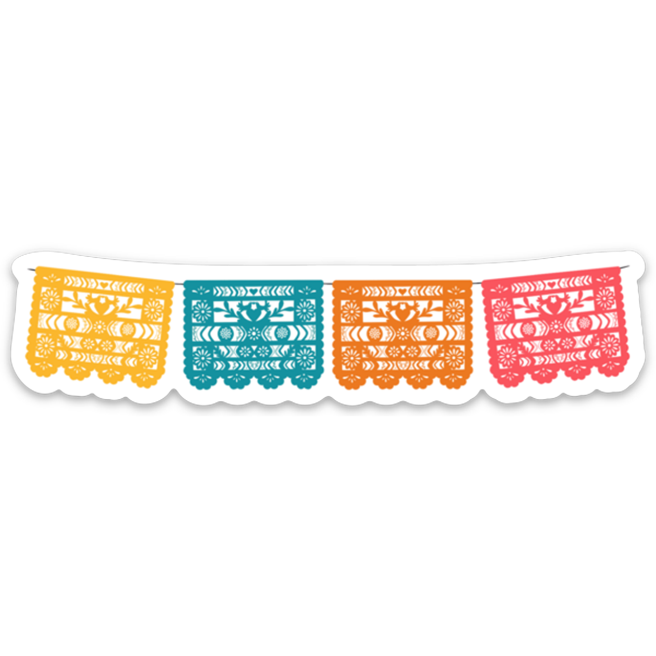 Papel Picado Flag Sticker