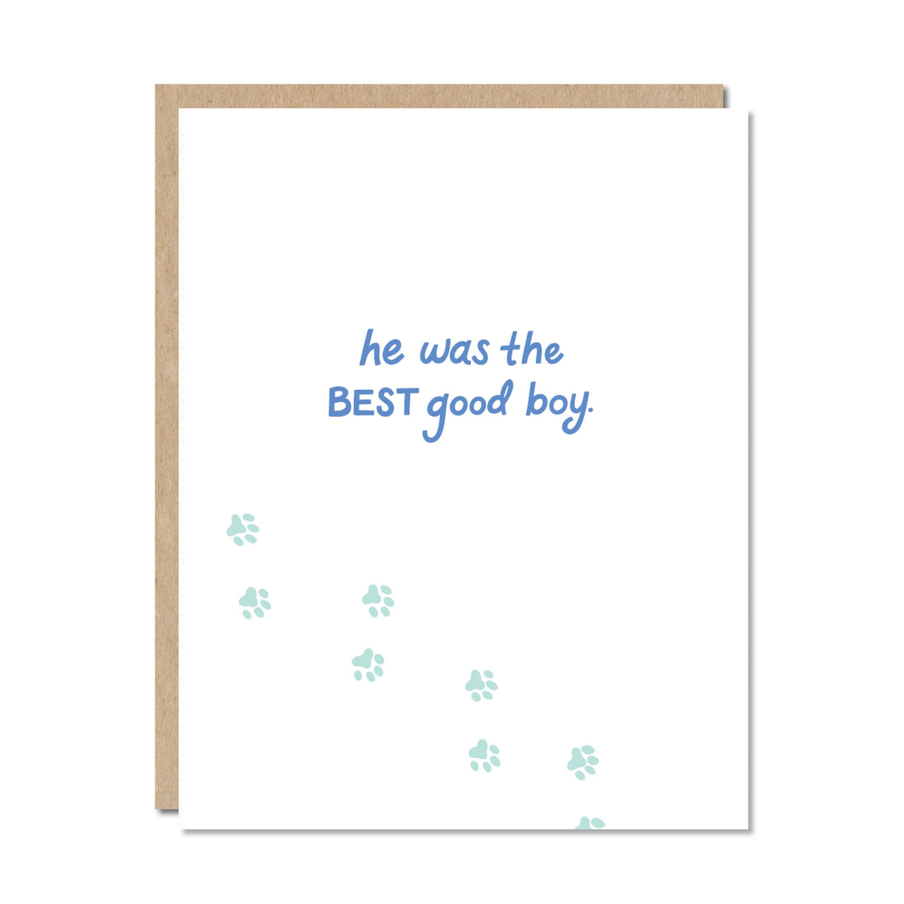 Best Good Boy - Pet Loss Hard Times Sympathy Card