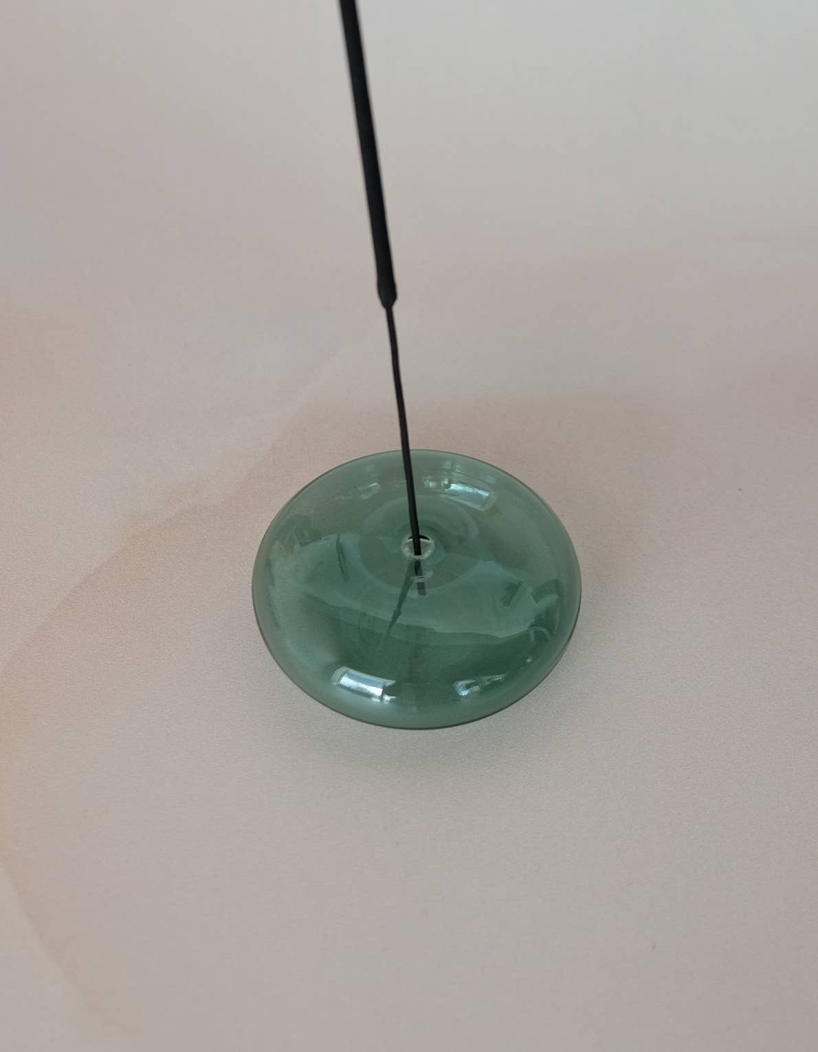 Glass Bubble Incense Holder : White Milk Glass