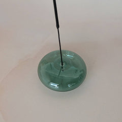 Glass Bubble Incense Holder : Coral Pink Translucent