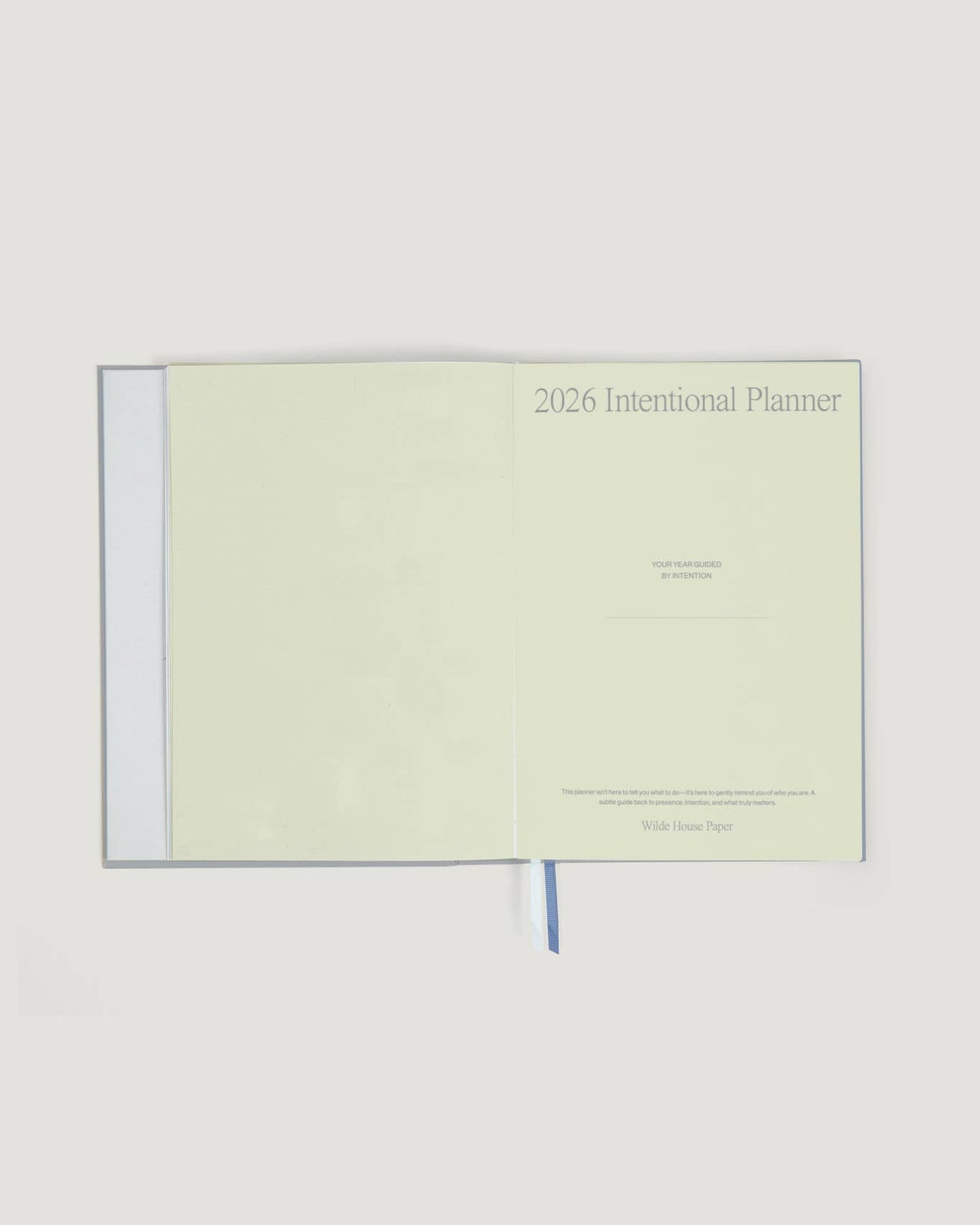 Wilde House Paper - 2026 Intentional Planner