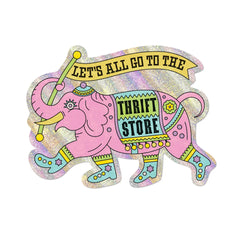Red Cap Cards - Sticker - Thrift Store Elephant