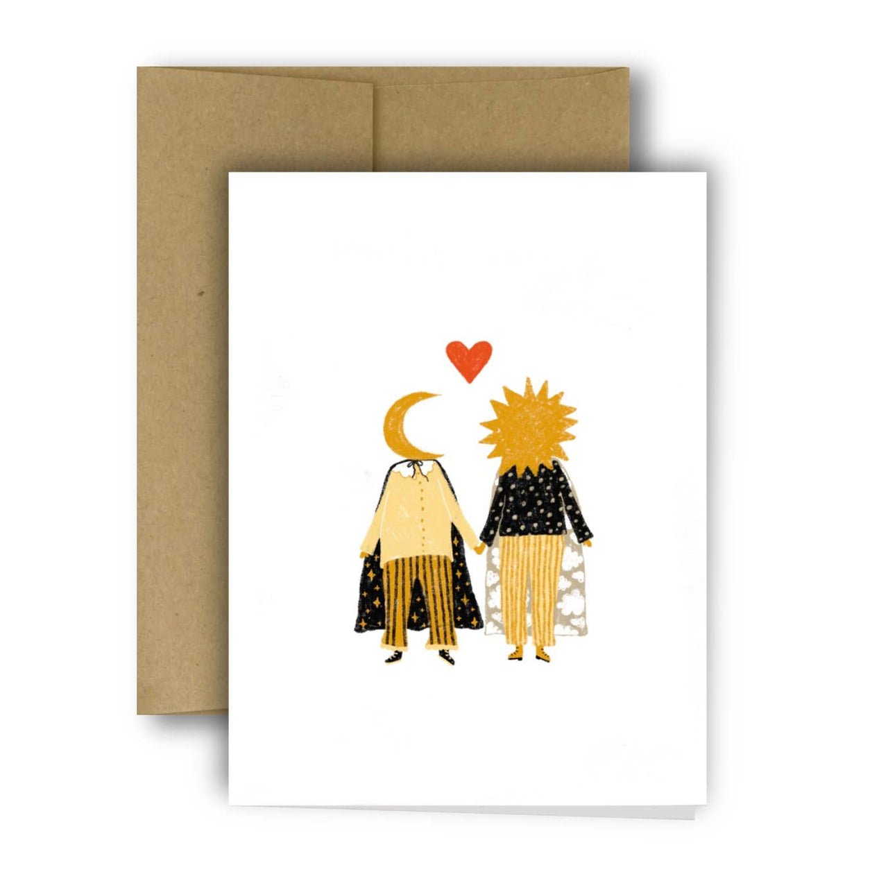 SUN PERSON & MOON PERSON Greeting Card 