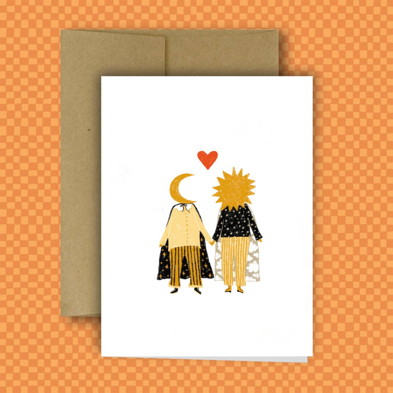 SUN PERSON & MOON PERSON Greeting Card 