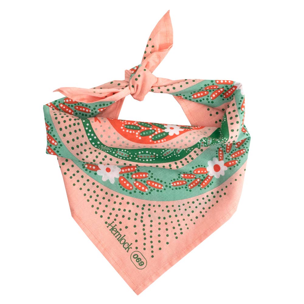 Hemlock Goods - No.069 Snakes Pink Bandana