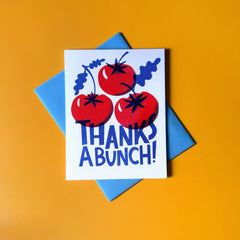 Tomato Bunch Risograph Thank You Card