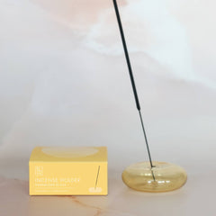 Glass Bubble Incense Holder : Orchid Translucent
