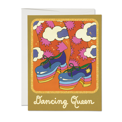 Dancing Queen friendship greeting card: Singles