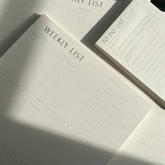 Wilde House Paper - Weekly List Pad