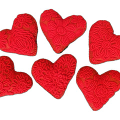 Abrazo Style - Embroidered Rococo Message Hearts