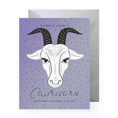 Boss Dotty - Zodiac Greeting Card - Capricorn