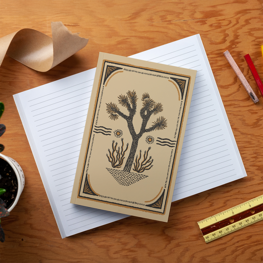 RaycoDesign — Desert Sunrise Kraft Classic Layflat Notebook