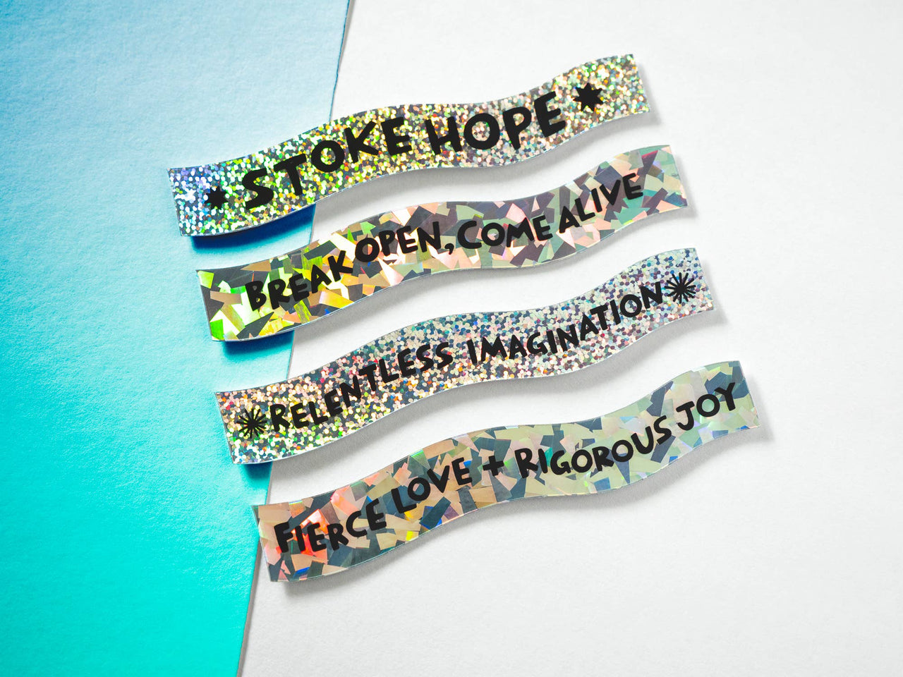 Fierce Love & Rigorous Joy - Holographic Swirl Sticker