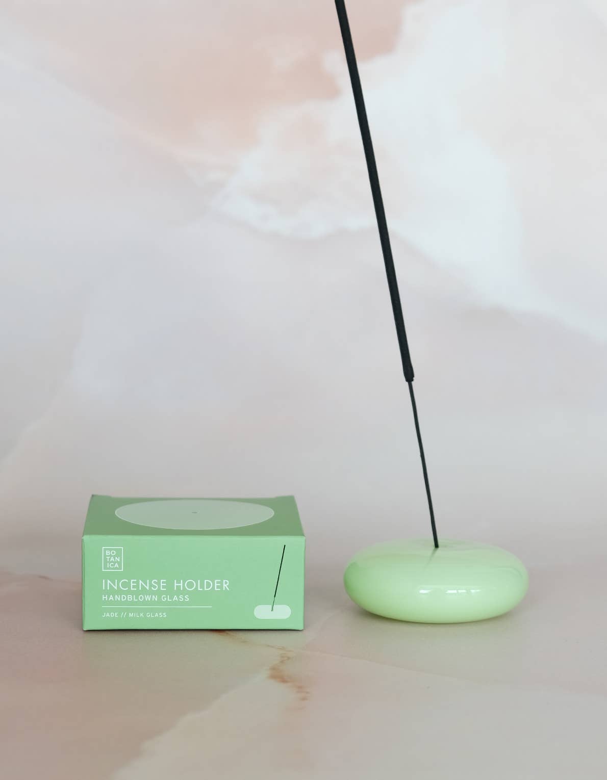 Glass Bubble Incense Holder : Amber Translucent
