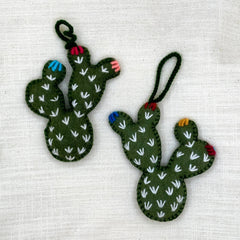 Wool Nopal Cactus Ornament,Peru (WNOP)