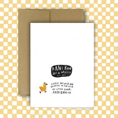 DUCKS IN A ROW Card