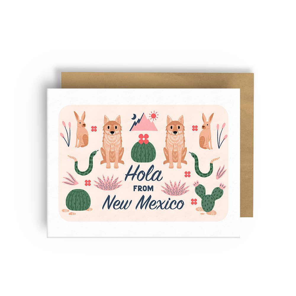 Squidly - Greeting Card - Hola from New Mexico