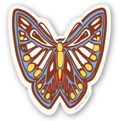 Eco Friendly Butterfly Die Cut Sticker