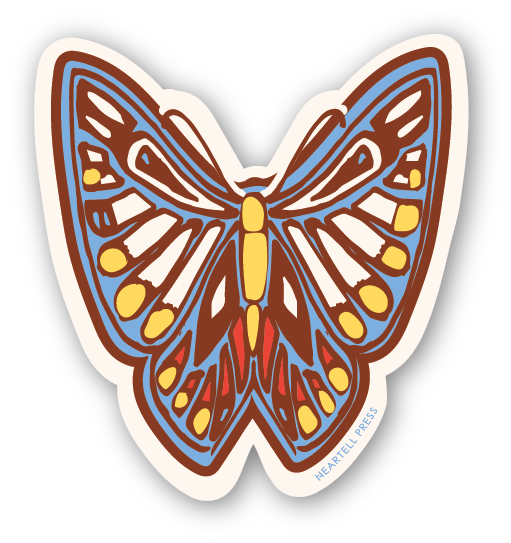 Eco Friendly Butterfly Die Cut Sticker