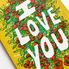 I Love You Flower Power