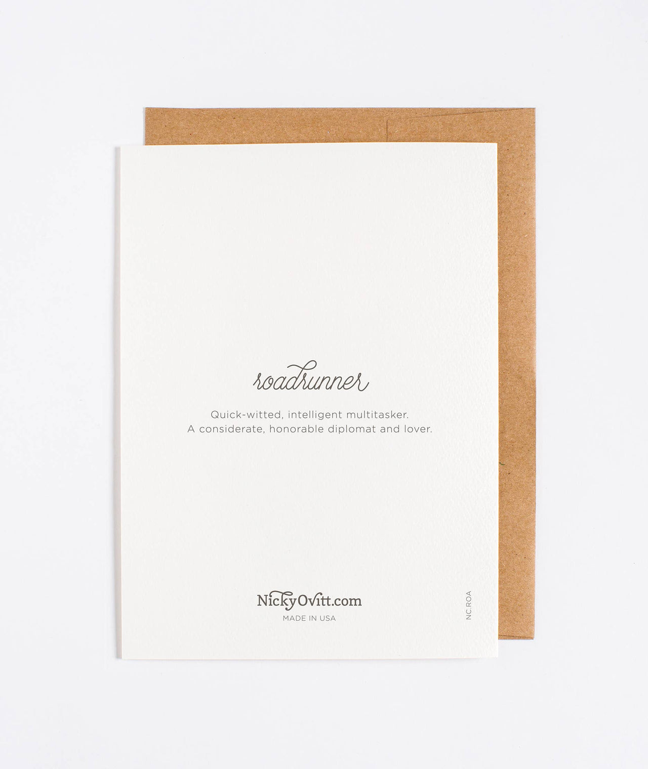 Roadrunner Note Card