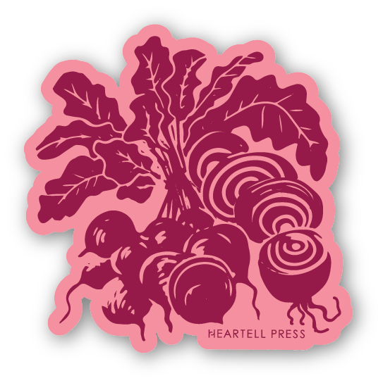 Eco Friendly Beets Die Cut Sticker