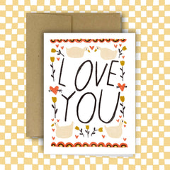 LOVE YOU (GOOSE) Greeting Card