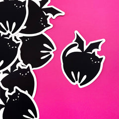 Bat Cat Vinyl Sticker: Default Title