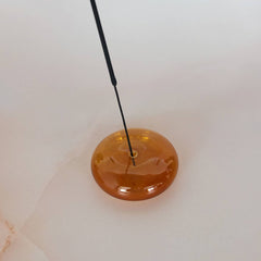 Glass Bubble Incense Holder : Orchid Translucent