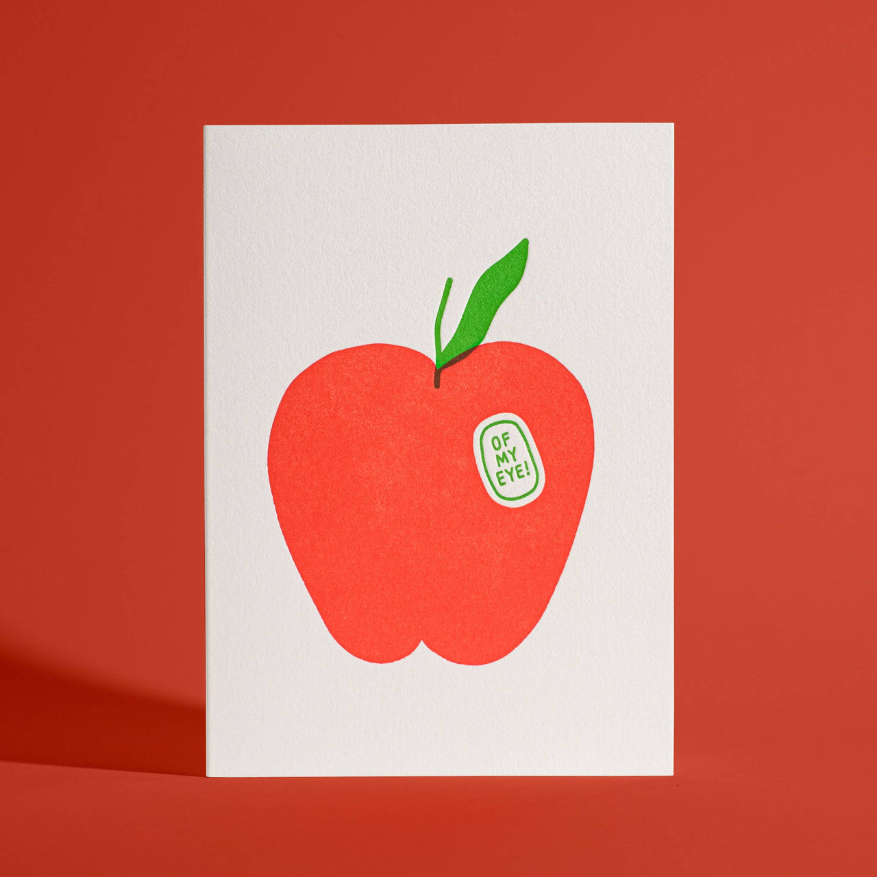 Apple of My Eye Letterpress Greeting Card