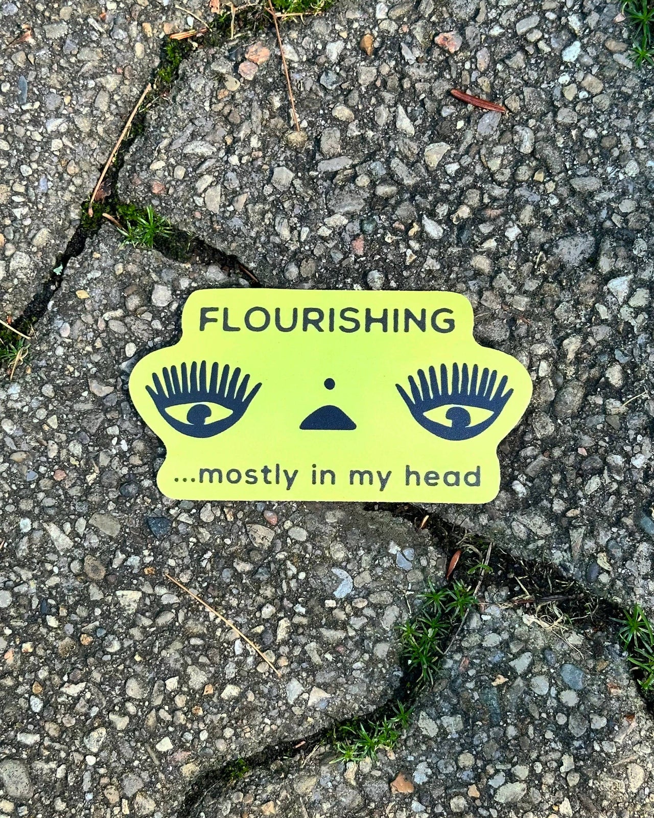 Brass Earth - Flourishing, In My Head Vinyl Sticker