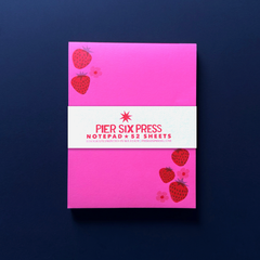 Sweet Strawberry - Risograph 'Little Jotter' Notepad