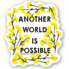 Eco Friendly Another World is Possible Die Cut Sticker